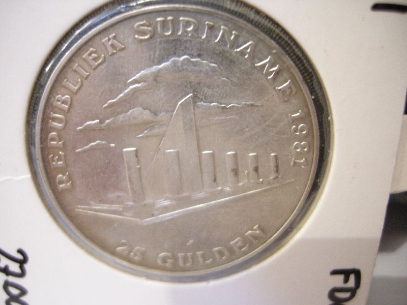 (afbeelding voor) 25 Gulden 1981 Suriname FDC